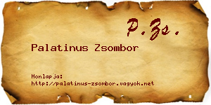 Palatinus Zsombor névjegykártya