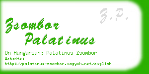 zsombor palatinus business card